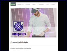Tablet Screenshot of indigodjs.com